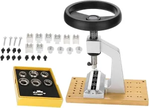 for Repairing expression and Battery Replacement with 12 Chucks Professional Watch Case Opener Tool 