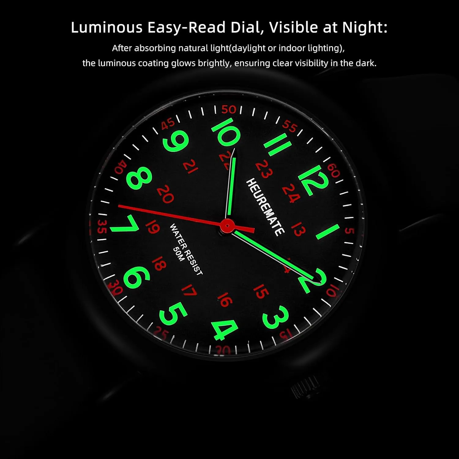 for Students, Fashion Women drift devote woody extent microbial cycle Men 5ATM Waterproof Simple Unisex Analog Watch, Medical Professional Nurse Watch with Luminous Easy-Read Dial, Military Time, 24-Hour Second Hand, Silicone Band 