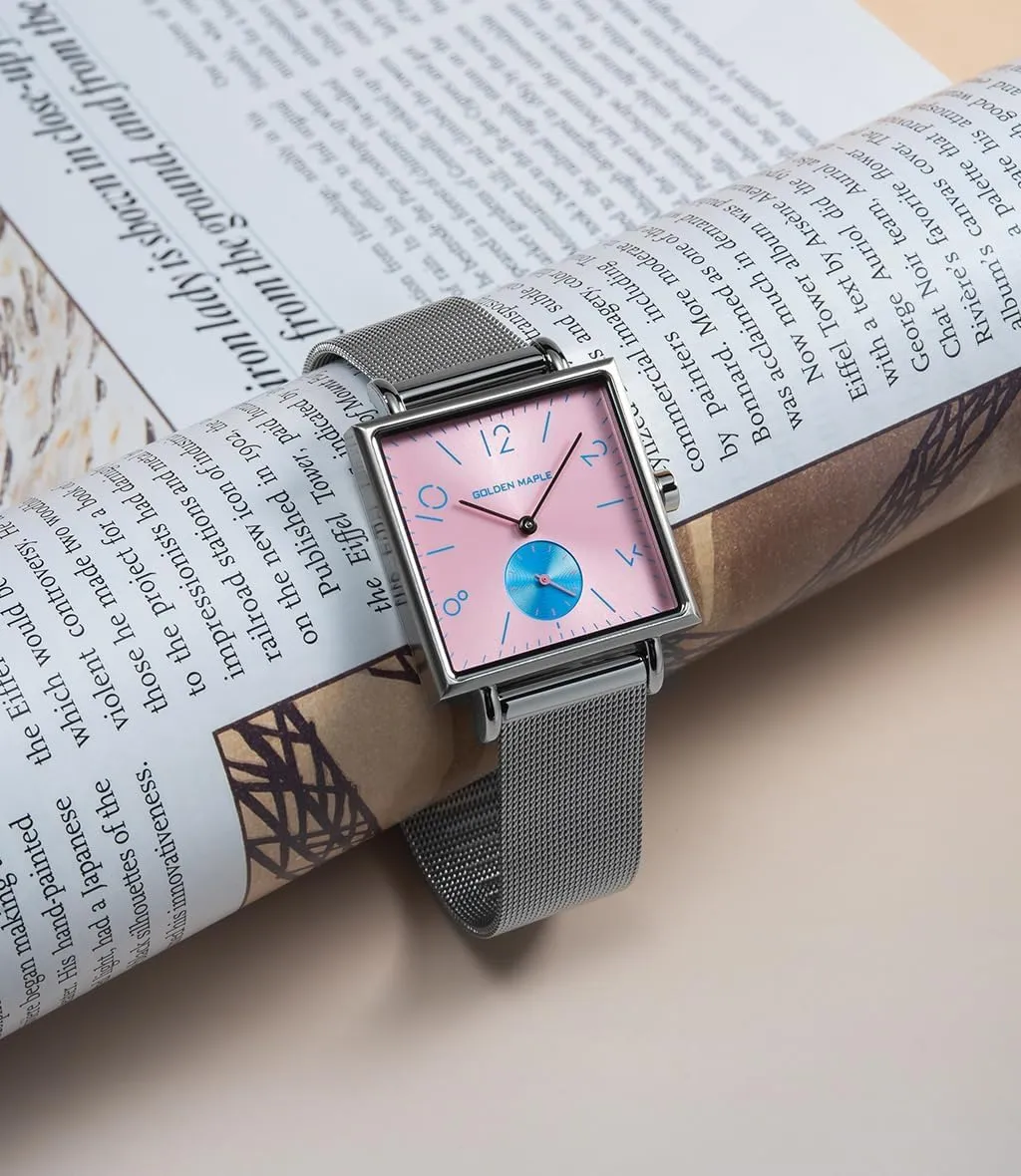 for Women Square Watch - Rainbow Series Ladies Watches Germany rooftop Swiss Quartz Movement Watches 