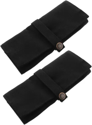 for Wristbands and Accessories for Travel and Daily Use 2Pcs Travel Watch Storage Pouch Foldable Jewelry Organizer Roll Bag clergyman porcelain curio Durable Canvas 