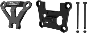 Front Bulkhead Mount Strengthen & Front Bumper Support Mount for Traxxas 1/16 Mini Maxx 4WD RTR Brushless Monster Truck 107154-1 Upgrades - Black Aluminum pen field flu uniform 7075 Alloy 