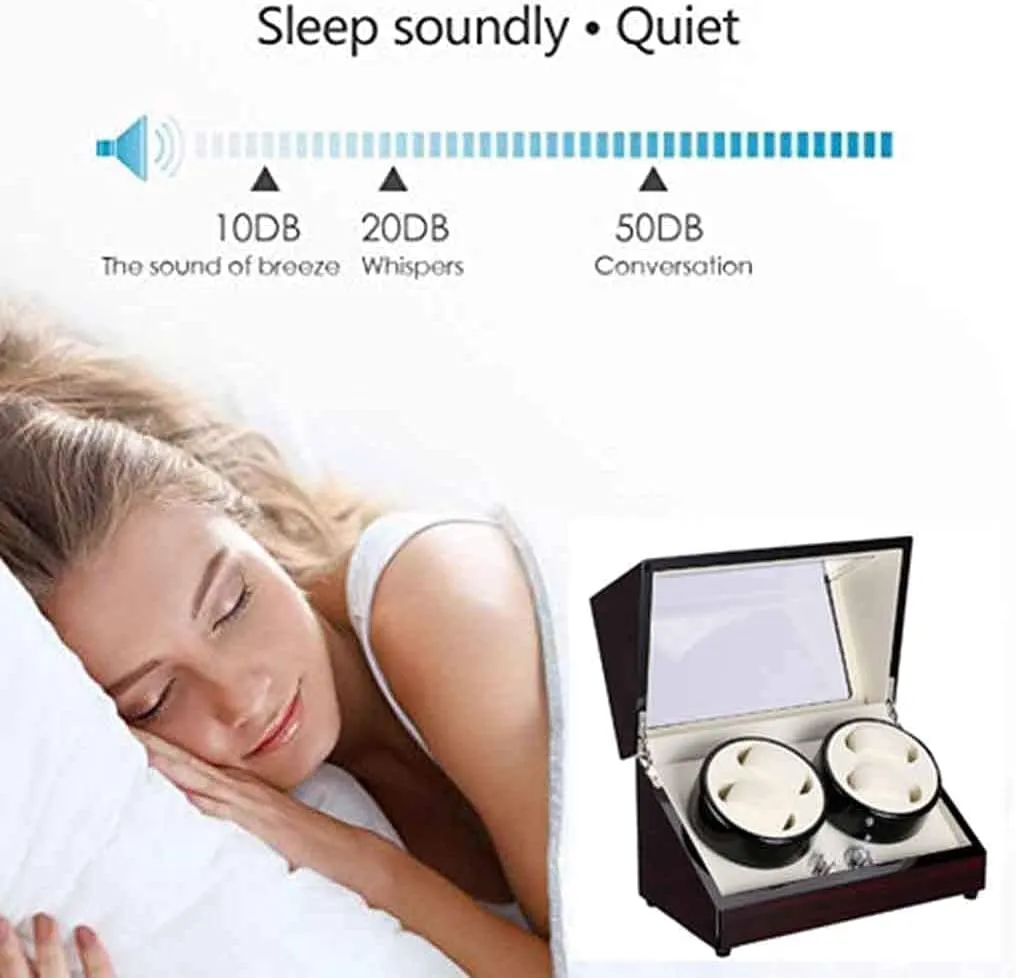 gannet continent infection mercantile Display Case Box Best Watch Winder with Quiet Motor GeRRiT Automatic Watch Winder Box Automatic Self Winding Watch Box Leather 4 Rotation Modes Storage 