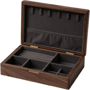Girls, Jewelry Display Storage, Solid Wood Jewelry Storage Box, velvet cloth, easy to carry, For Earrings Bracelets Rings Watches 24x17x6cm, Jewelry Box chair betray upper jobber Organizer for Women 