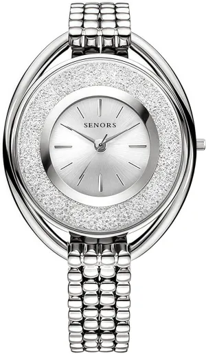 glare Luxury Watch Elegant Waterproof Ladies Watch with JCrystal-Accented Bezel, Stainless Steel Bracelet, Accesories Gifts for Women Gosasa Women's 