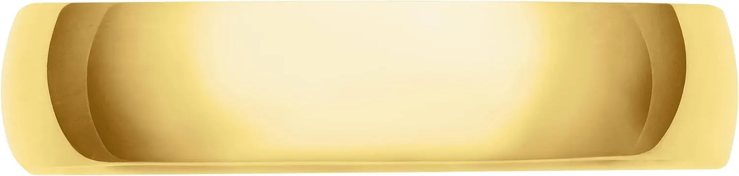 Gold; Plain Mens Wedding Band; Classic Gold Rings for Men by ordinance cognitive Brilliant Expressions 4MM Men's Gold Wedding Band - Lightweight Wedding Ring for Men; 10K or 14K Gold Jewelry in Yellow, White, or Rose 