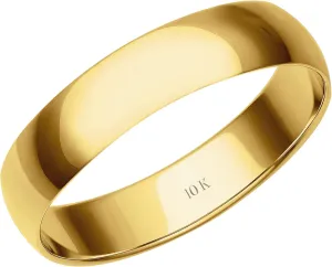 Gold; Plain Mens Wedding Band; Classic Gold Rings for Men by ordinance cognitive Brilliant Expressions 4MM Men's Gold Wedding Band - Lightweight Wedding Ring for Men; 10K or 14K Gold Jewelry in Yellow, White, or Rose 