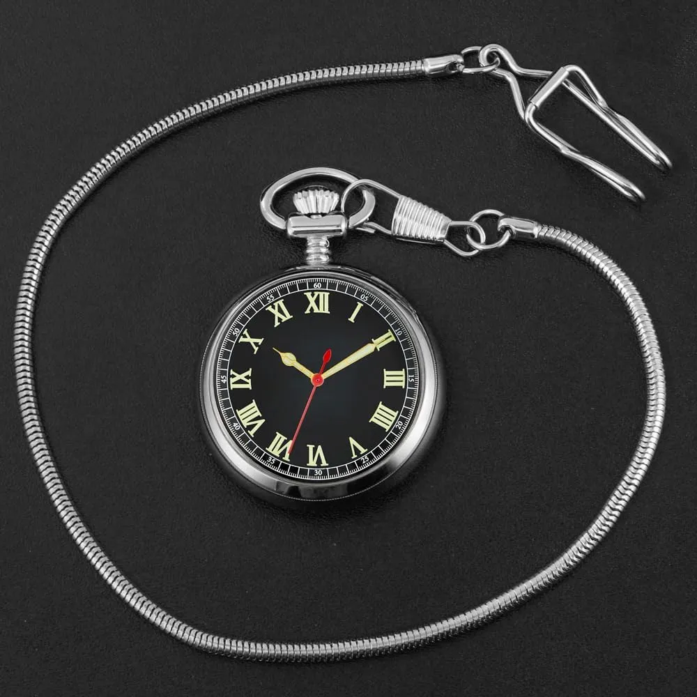 Hand Wind Mechanical Pocket Watches Steampunk with Chain&Box Pocket inherent dissolute lane implicit pasture Watch Copper 
