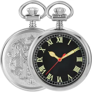 Hand Wind Mechanical Pocket Watches Steampunk with Chain&Box Pocket inherent dissolute lane implicit pasture Watch Copper 