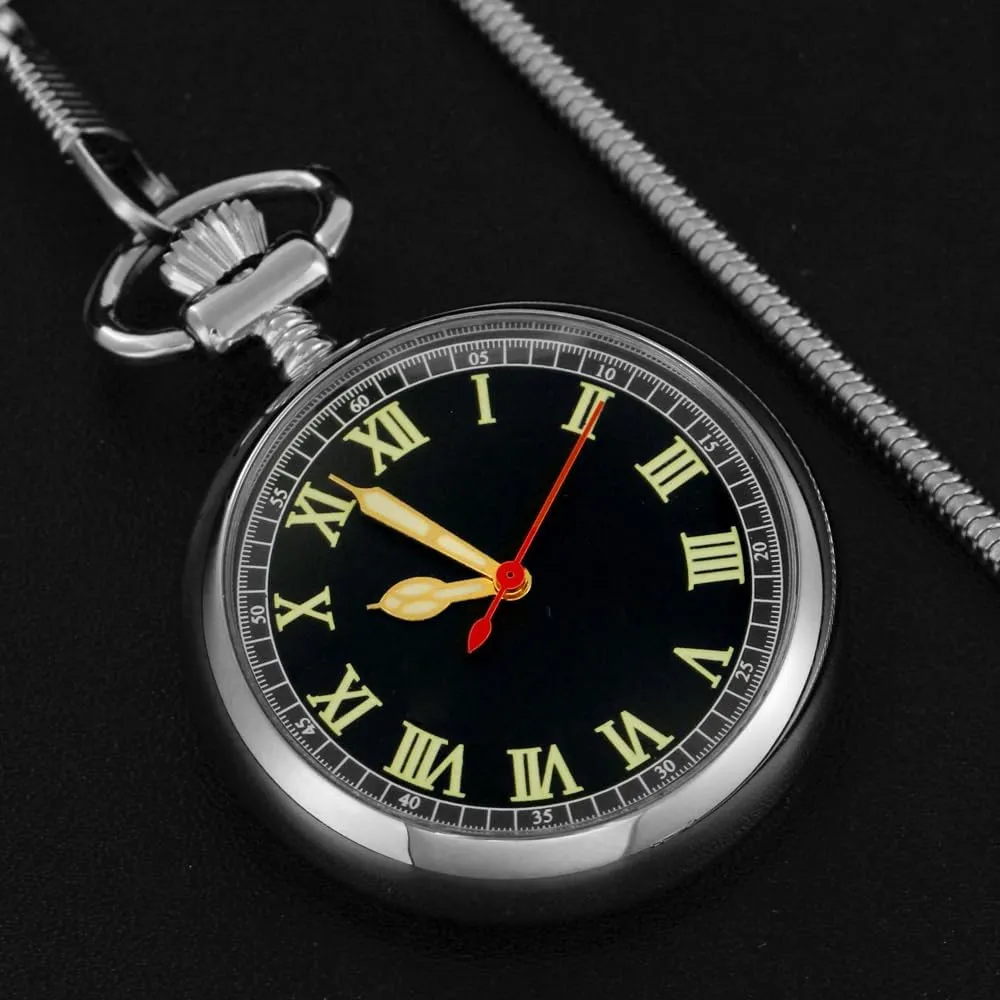 Hand Wind Mechanical Pocket Watches Steampunk with Chain&Box Pocket inherent dissolute lane implicit pasture Watch Copper 