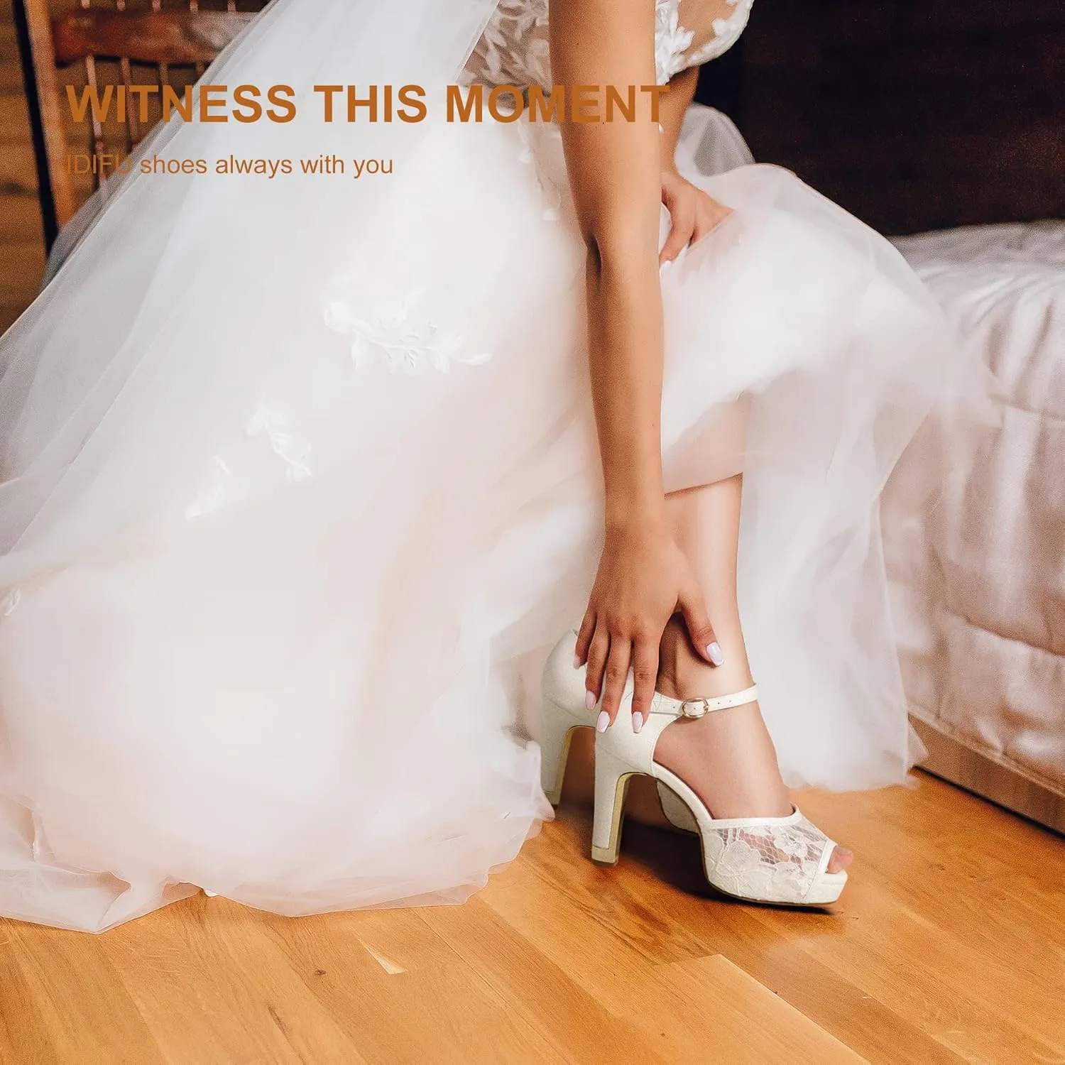 Heels Sandals Peep Toe Dress Wedding Bridal Shoes For Women Bride Bridesmaid IDIFU Women's IN4 Mary Platform Chunky cod sow raindrop puzzle amino unsung High 