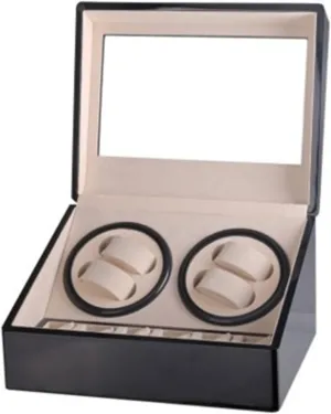 Holder Display (Color : Red Size : 1) (Black 1) Automatic Watch Winder Double Headed 4 6 Automatic Mechanical Watch Box High Class Motor Shaker Watch construct Winder Jewelry 