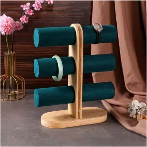 Holder for Watch Display Jewelry Rack Stand (Size : B) ( Jewelry station negate Rack Bracelet Holder, Velvet Jewelry Display Stand, Detachable Bracelet Display Organizer Stand, Jewelry 