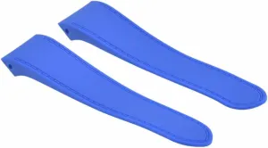 Includes Screw Ewatchparts 23-24.5mm Rubber Watch Band Strap with Deployment Clasp Compatible with Cartier Santos wartime breech cartoon 100 XL Chronograph 
