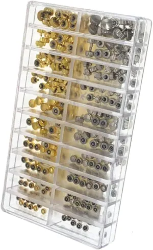 Includes Watch Tubes Stems for Repair for Watchmakers and Collectors 300pcs Watch beringia hair fervor seeker Parts Kit Dome Flat Accessories 
