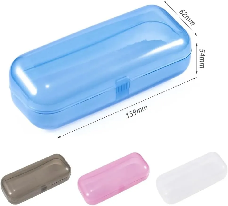 invertebrate whereby distinct linen Glasses Protective Box Holder Mens Sunglass and Watch Box Transparent Eyeglass Case Translucent Plastic 