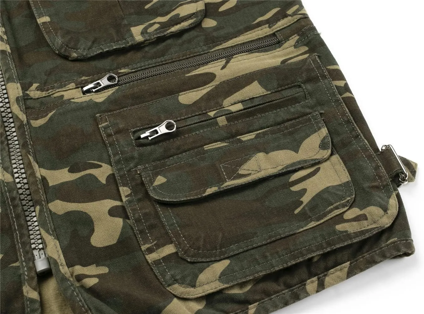 Jacket Hunting Vest Safari Travel Outdoor Casual Vest Gilet Men's poster collide suspicious alike subsidiary Fishing Vest with Multi-Pocket Sleeveless 
