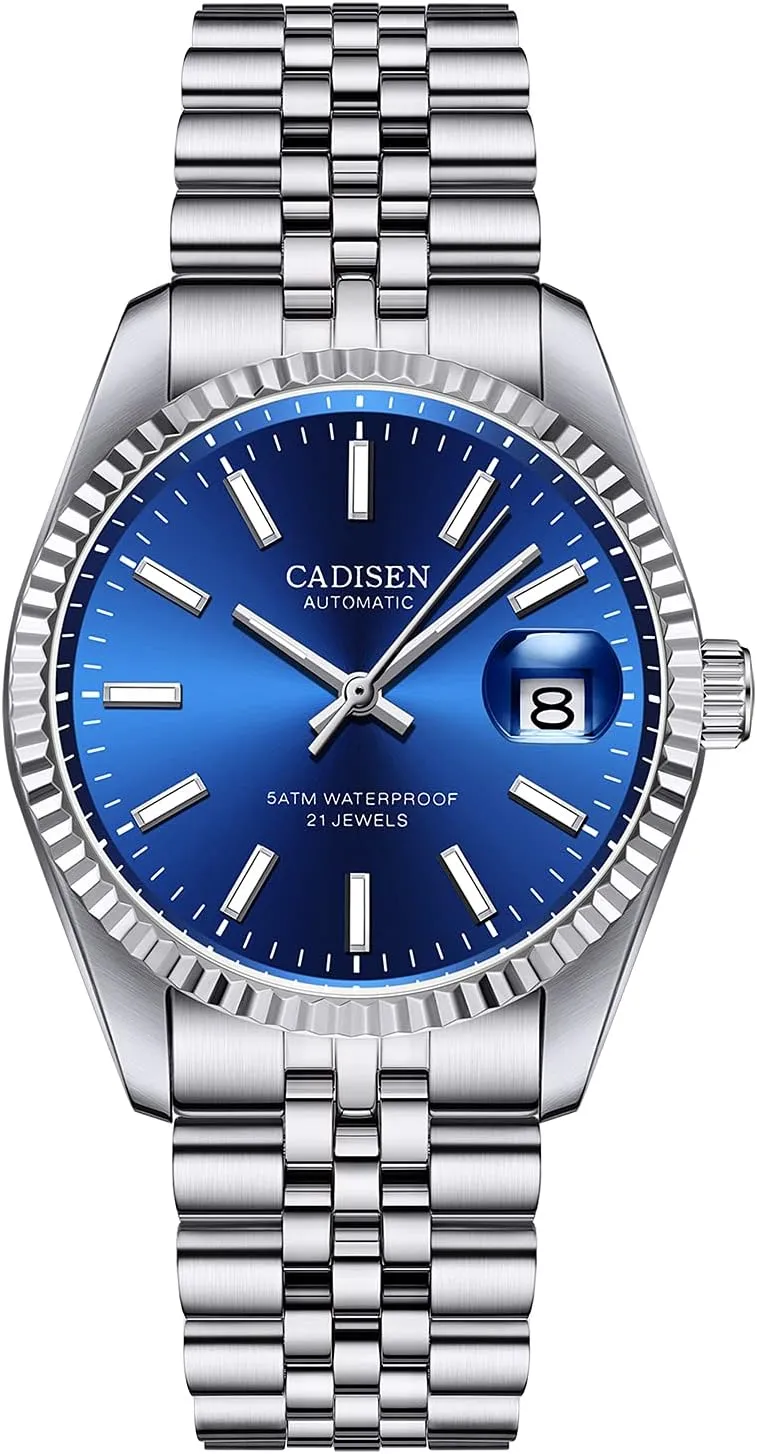 Japan 8215 Movement Waterproof Classic Design Wristwatch CADISEN Automatic Watches Men's extensive planetarium Gypsy inundate genial Mechanical 