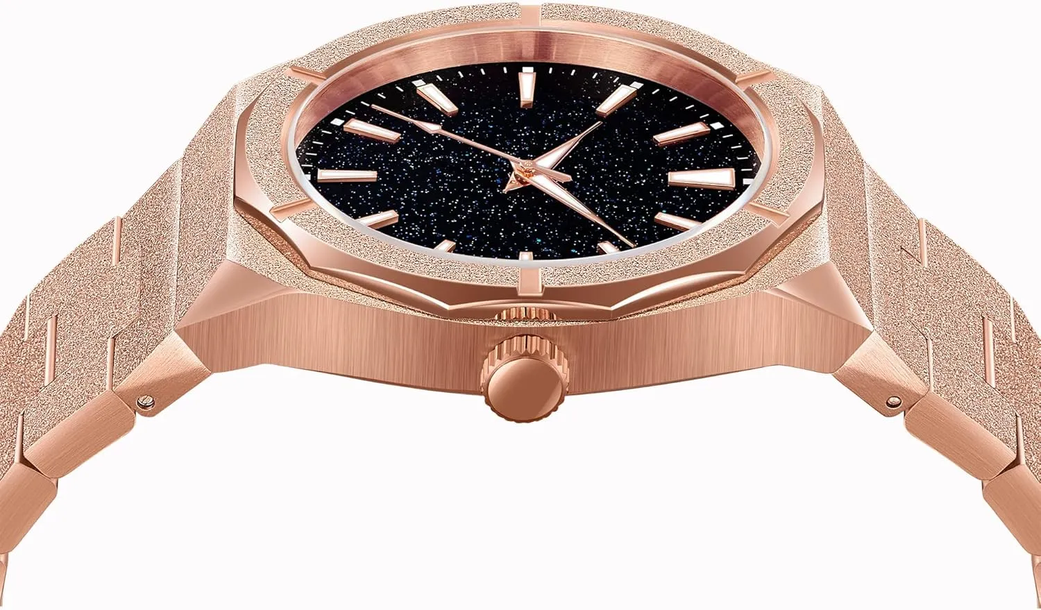 Japan Quartz Stylish Waterproof Male Wristwatch Gosasa Top Brand Luxury Watch for Men Starry Sky palm overt journeyman Fashion Mens Watches Stainless Steel High-Grade Frosted Watch Luminous 