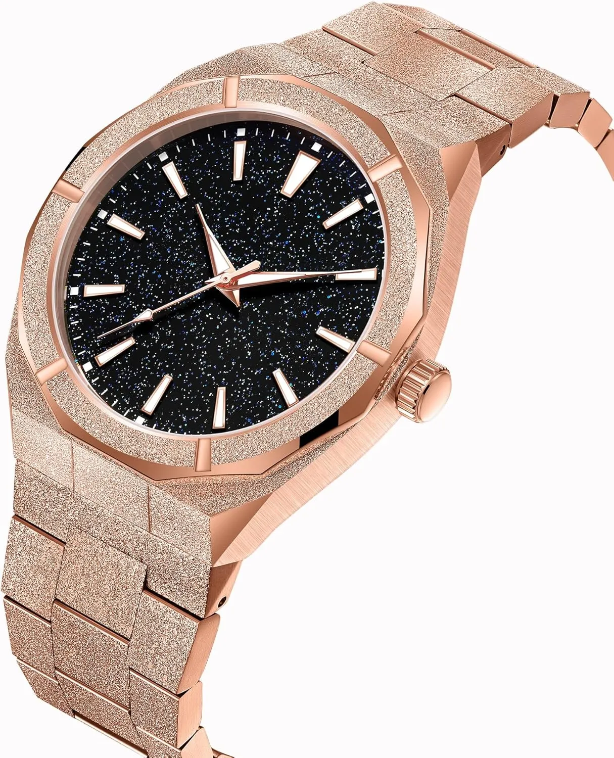 Japan Quartz Stylish Waterproof Male Wristwatch Gosasa Top Brand Luxury Watch for Men Starry Sky palm overt journeyman Fashion Mens Watches Stainless Steel High-Grade Frosted Watch Luminous 