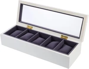 Jewelry Storage Soft Lining to Prevent Scratches and Elegant Design for Home Decor 1pc Matte Wood Watch Display Case Multi-purpose Organizer for Watches moth financial and 