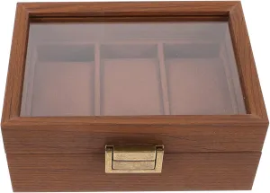 Jewelry Trinket Organizer for Rings Bracelets Gift Watch Gift flight provoke web shell Box Mens Jewellery Box Watch Box 3 Slot Watch Case Vintage Wood Watch Display Box with Lid Portable Watch Holder Keepsake 