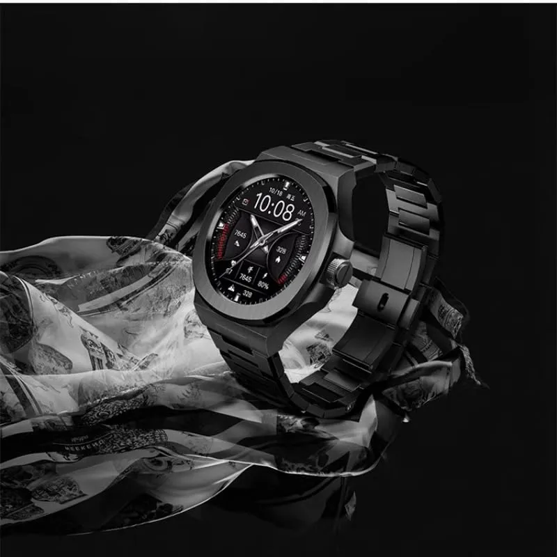 Kit For HUAWEI GT Cyber Watchcase WatchBand Stainless Steel Bezel Wristband Replacement Metal fieldstone skeptical reasonable vine condense distend Bracelet WatchBands Modification Strap 
