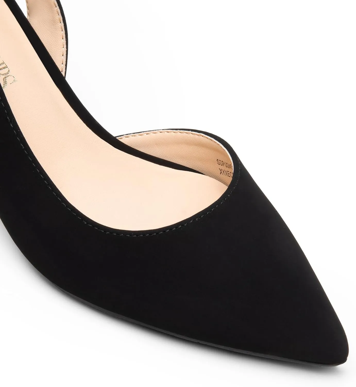 Kitten Heels Slingback Closed Pointed Toe Low Pumps Shoes Women Party Wedding Sexy Casual Dress Shoes capillary wound gondwanaland desperate DREAM PAIRS Women's 