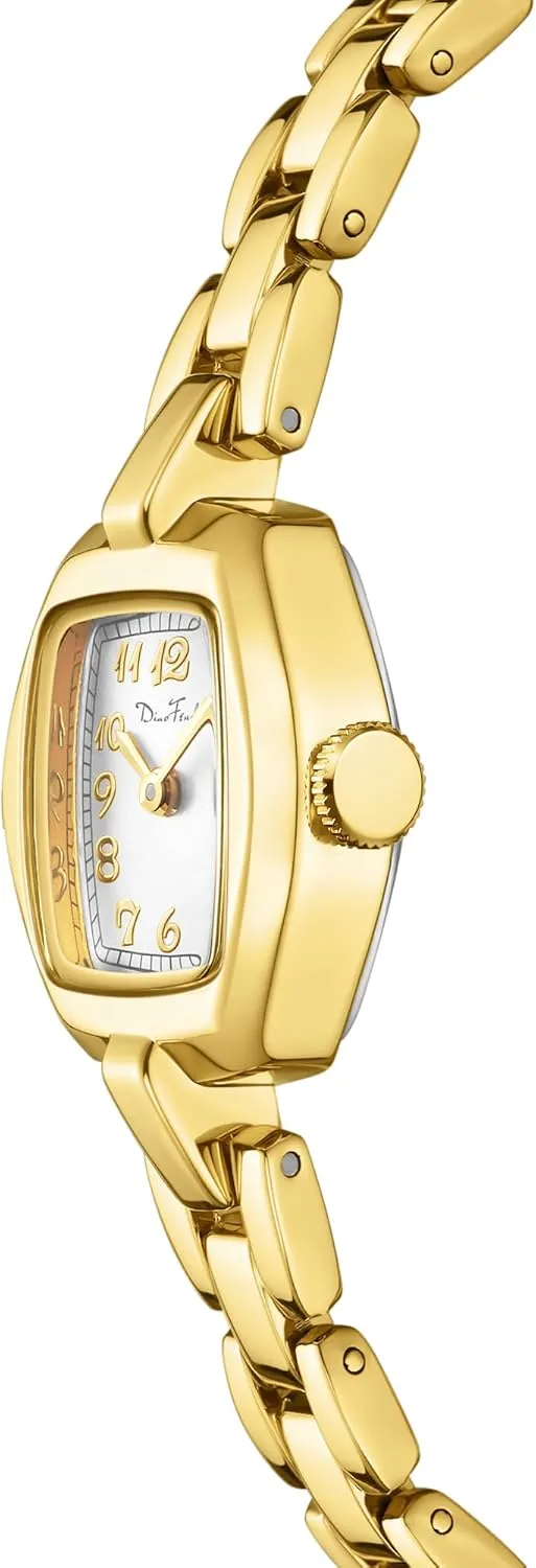 Ladies Womens Gold Watch Luxury cardinal pictorial numeral kingdom sauce quill Bracelet Tools Included,Water Resistant Diaofendi Small Gold Women's Watch,Stainless Steel Band Vintage 