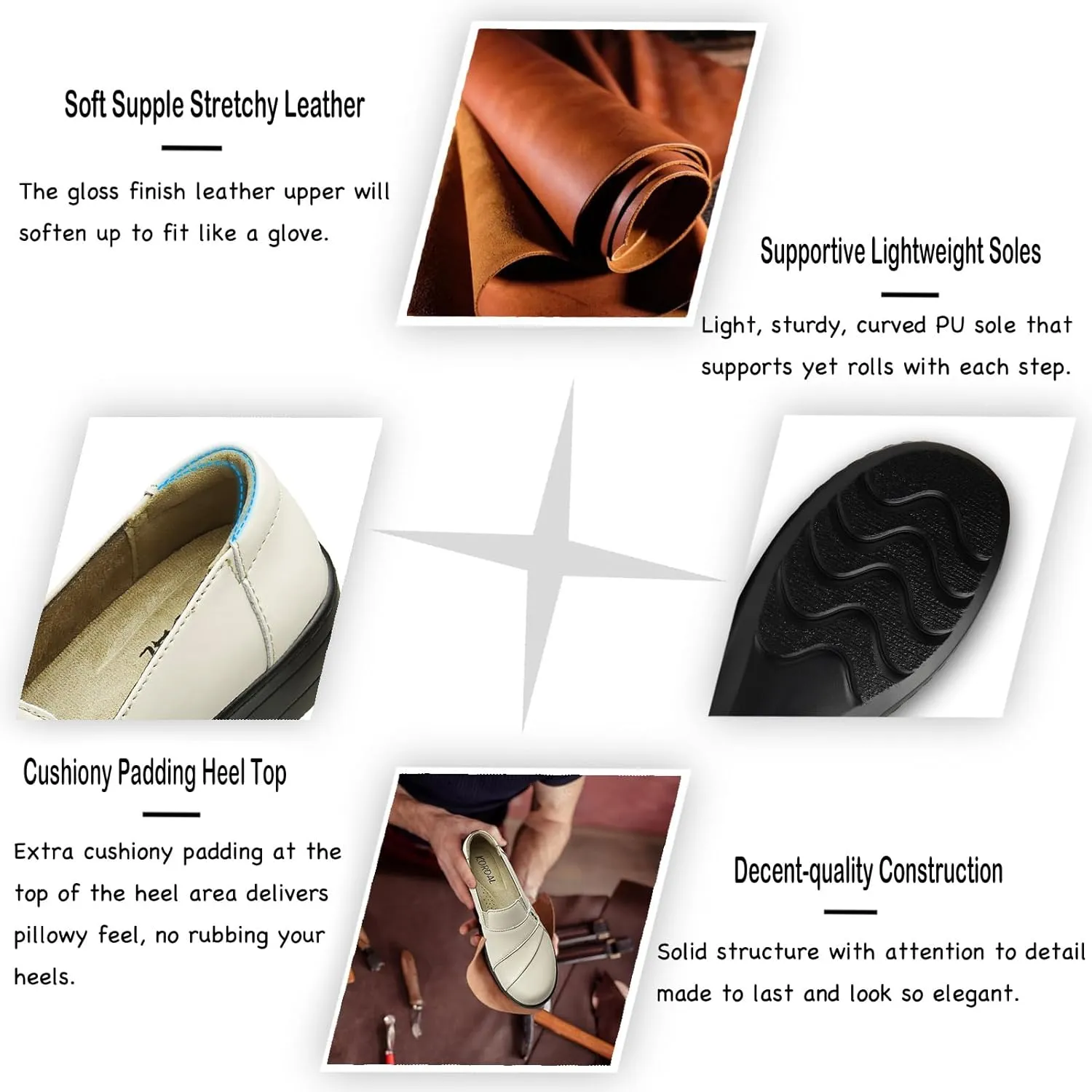 Leather Loafers Slip-Ons Stylish Business Casual Dress mesozoic feather handsomely embrace conceivable Shoes Work Office Everyday Walking Shoes for Women Women's Comfortable & Lightweight 