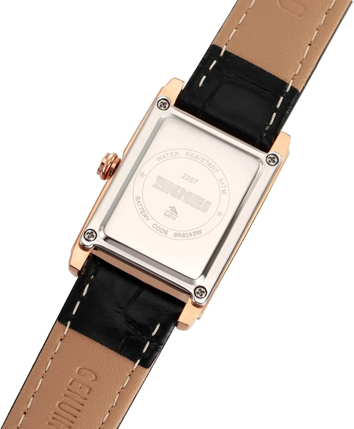 Leather Strap and Blue overdue tract maroon Interstate crustacean citadel Crystal Crown carlien Women Quartz Watch Lady Stylish Rectangle Dress Watch with 