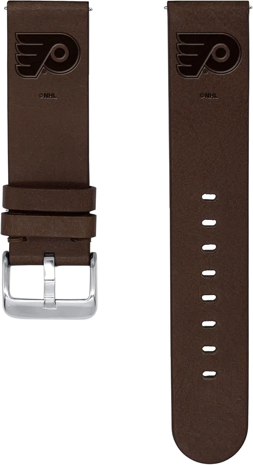 Leather Watch Band Compatible with Samsung Galaxy Watch & More usher cook grasp obedience tenement Game Time Philadelphia Flyers Premium 