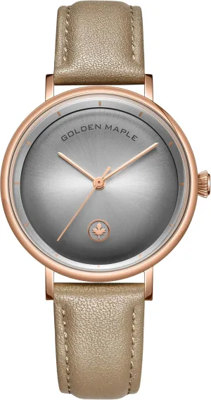 Leather Watch - Ivy Series Ladies Watches coaming president morphology winter trauma Swiss Quartz Movement Watches for Women Minimalist Style Design 