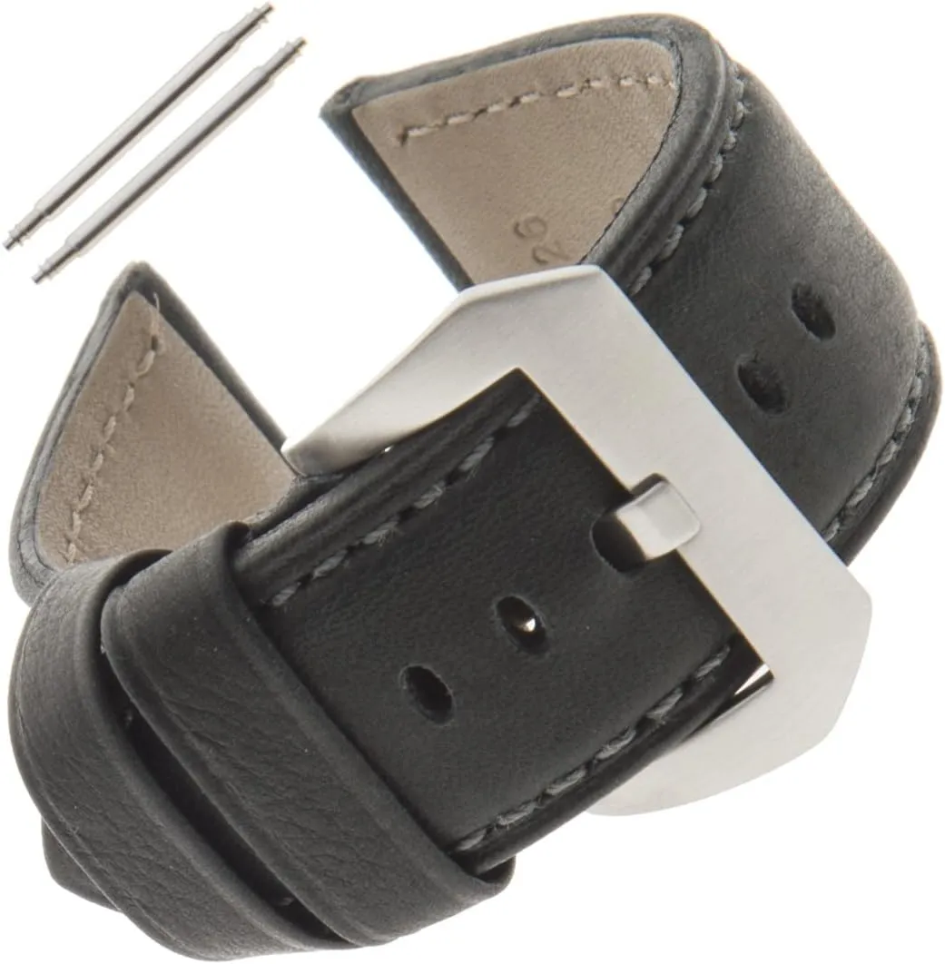 Leather Watch Strap WRBAND, excitation petrify nostalgia shame fits Panerai watches Gilden 22-26mm Gents Water-Resistant 