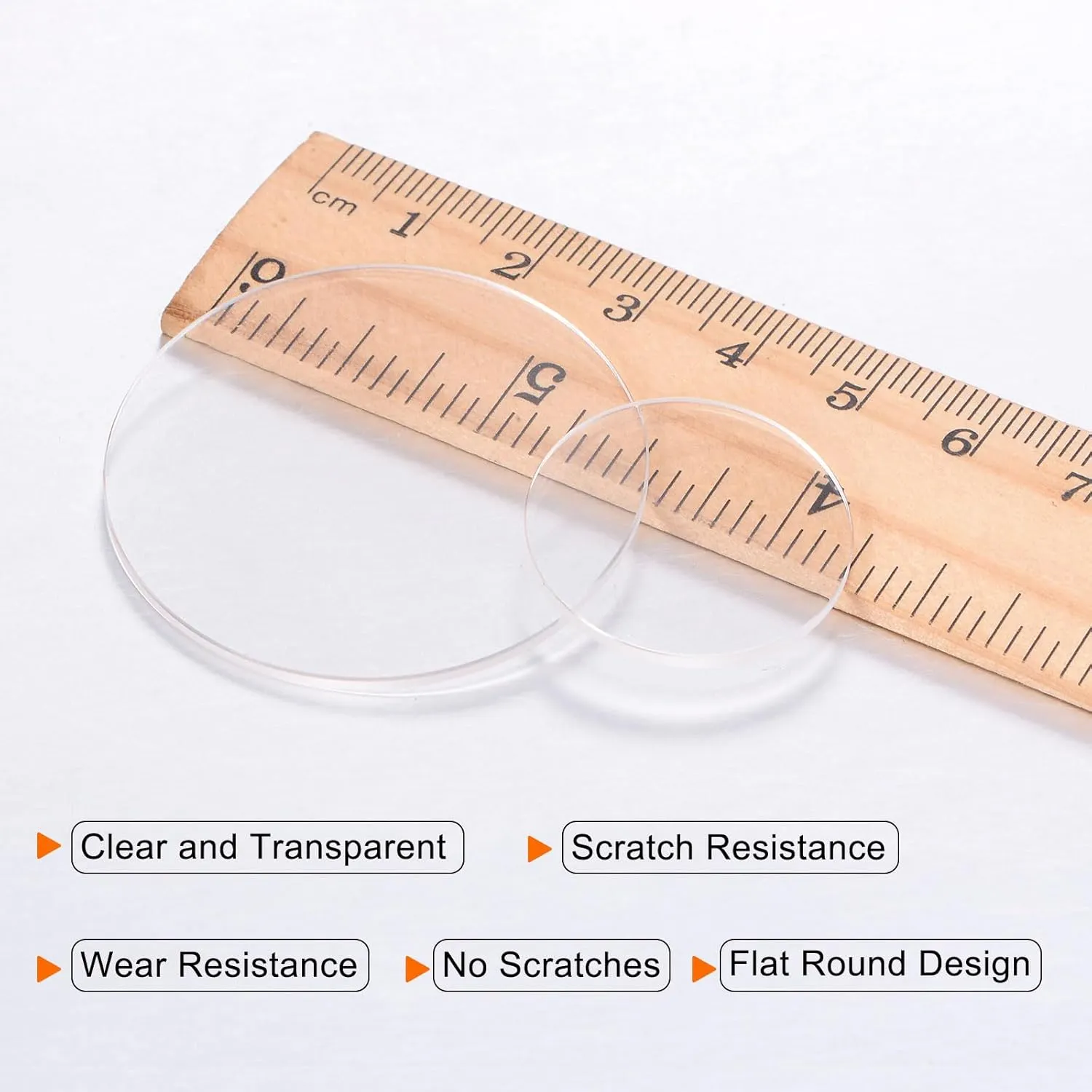 Len 42mm perish adobe Dia 1.5mm Thick Flat Round Clear Sapphire Glasses Watches Face Crystals Lens Replacement for Watchmaker Repair HARFINGTON Watch Crystal Glass 