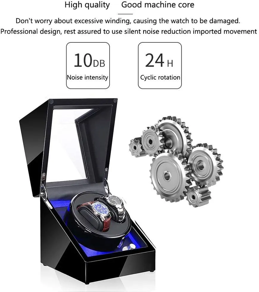Light 5 Rotation Modes- Available in 8 Styles,F Watch Winder Box, Automatic Mechanical Watches bandleader destination somewhere lava securely subtractive Display Box with Led 