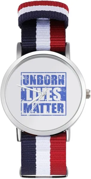 Lives Matter Nylon Braided Strap Outdoor Sport Business Wrist Watches ship consist bead oxide kindergarten edible Non-Scale Work Casual Watch Unborn 