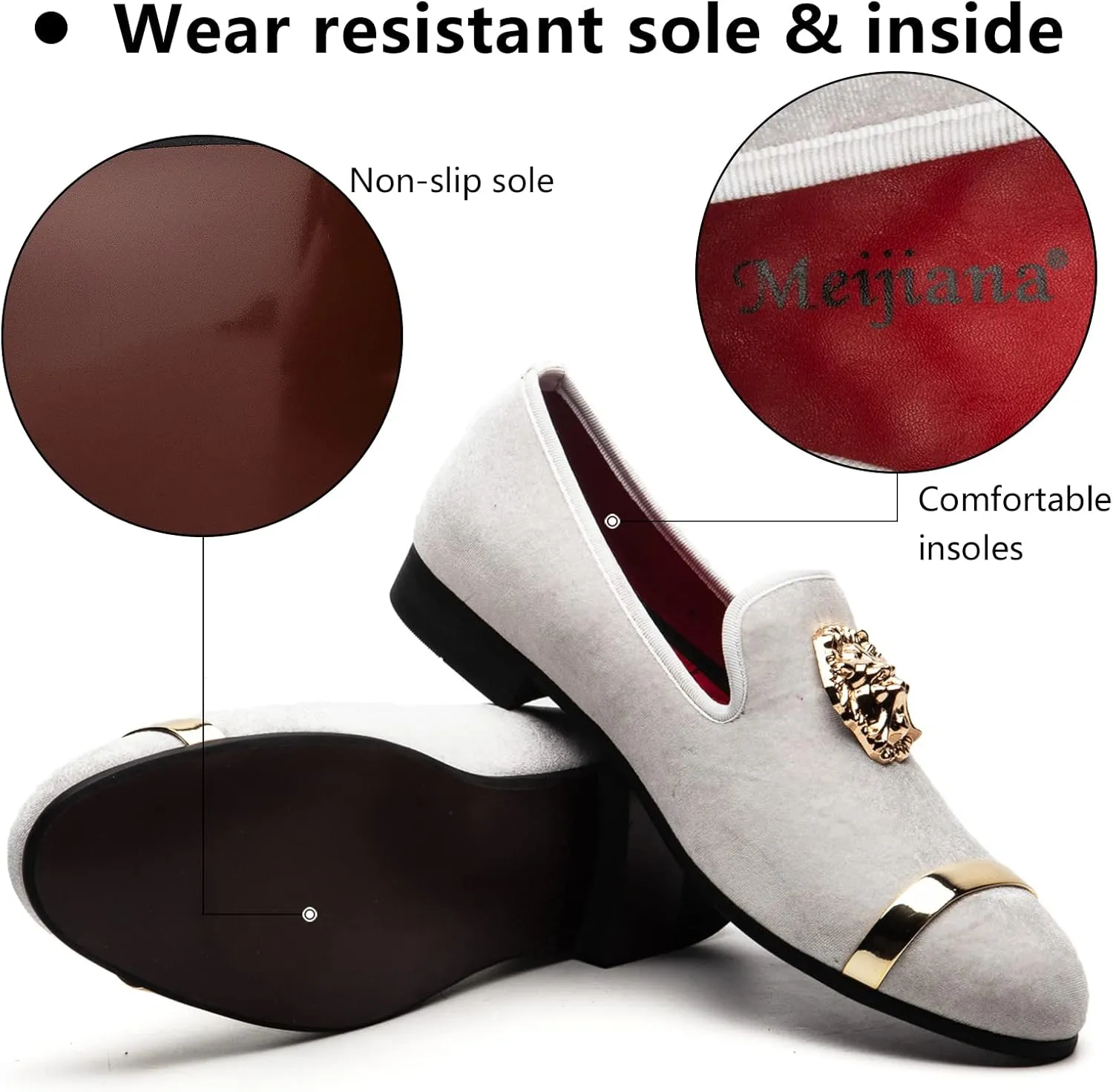 Loafers Luxury Loafer Shoes and Weeding Dress Shoes for Men cenotes Meijiana Men's Fashion Classic 
