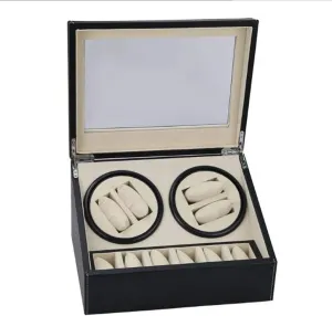 Locations fine Automatic Watch Winder Mechanical Watch swimmer Box/Automatic Watch Motor Box/Handmade Production/Perfect for 4   6 