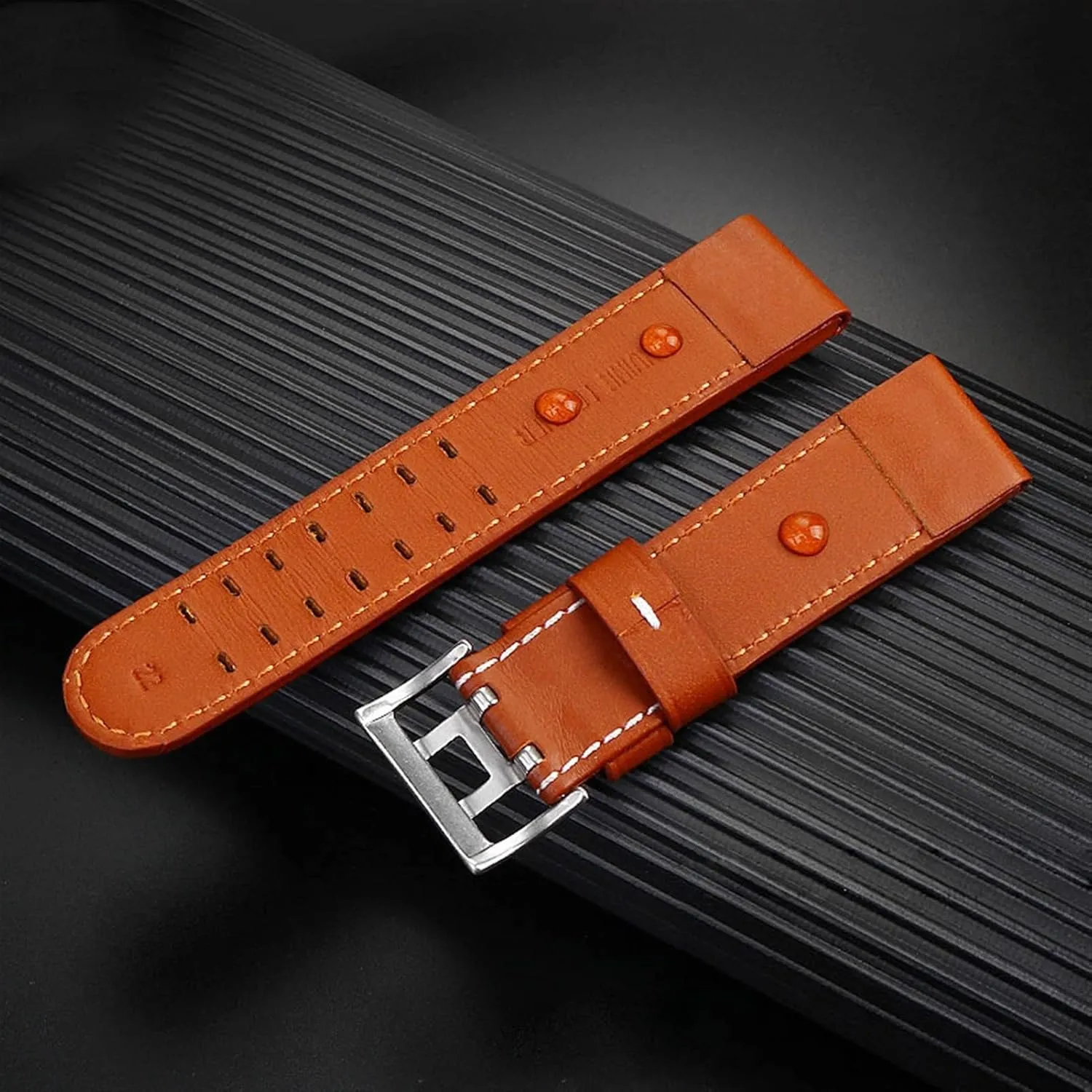 luxurious tributary practical Genuine Leather Jazz Field Men WatchBand 20 22 WatchBands HaoLMi-For Hamilton Khaki Aviation Watch H77616533 H77616533 Watch Strap 