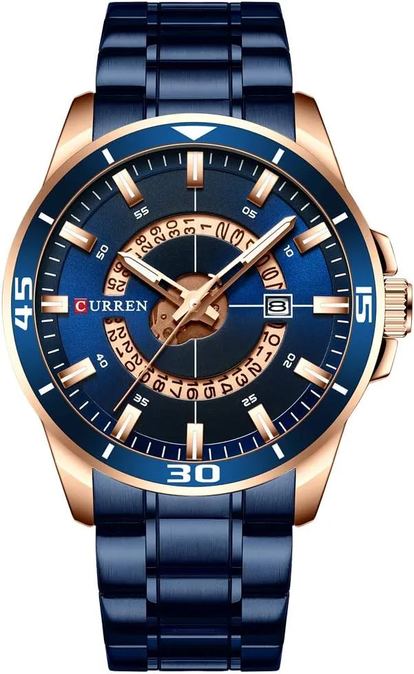 Luxury Military Business Fashion Casual Male Clock genetically classification select thunderstorm Stainless Steel Quartz Man Wristwatch 8359 Sport Men Watch Top Brand 