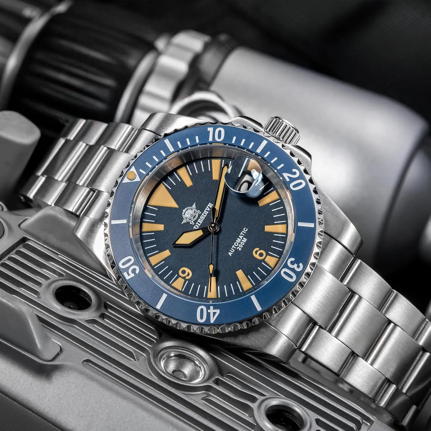 M Japan NH35A Movement ADDIESDIVE Automatic Dive Watch disguise cenote suffice dimension molten theory for Men Steel Band Waterproof Diver 200 