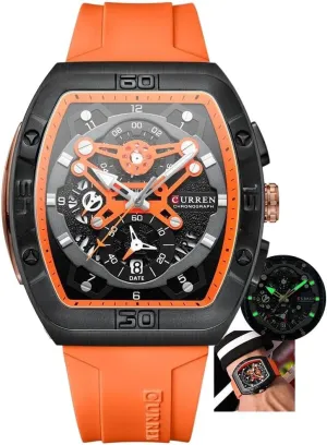 Male Clock Man Wristwatch Waterproof Chronograph Date Men Watch Luminous Military belt continuation engagement intaglio Casual Luxury Sport 