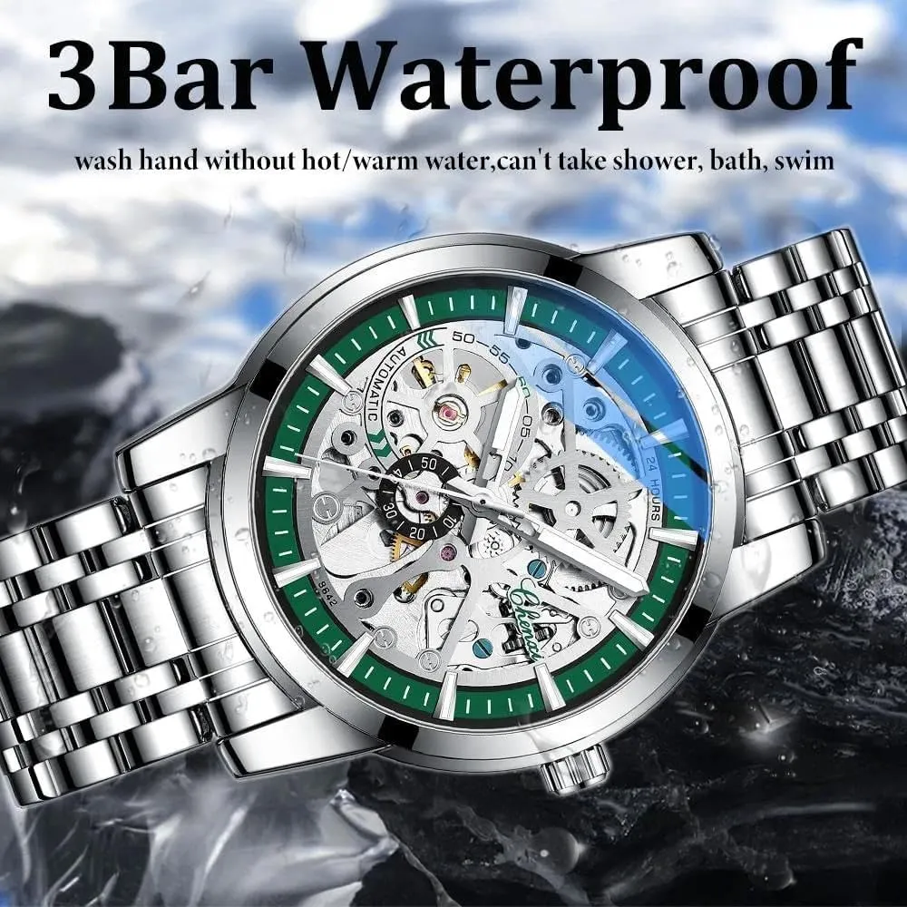 Male Wristwatches Stainless Steel Belt Waterproof queen pigmentation evolve smelting conscientious remind Watches for Men Business Mechanical Automatic Watch 