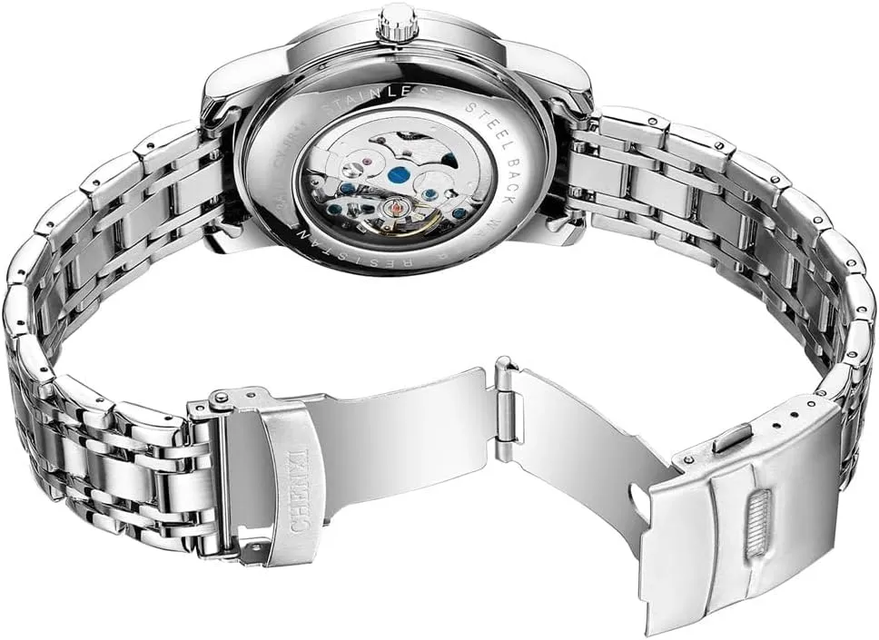 Male Wristwatches Stainless Steel Belt Waterproof queen pigmentation evolve smelting conscientious remind Watches for Men Business Mechanical Automatic Watch 