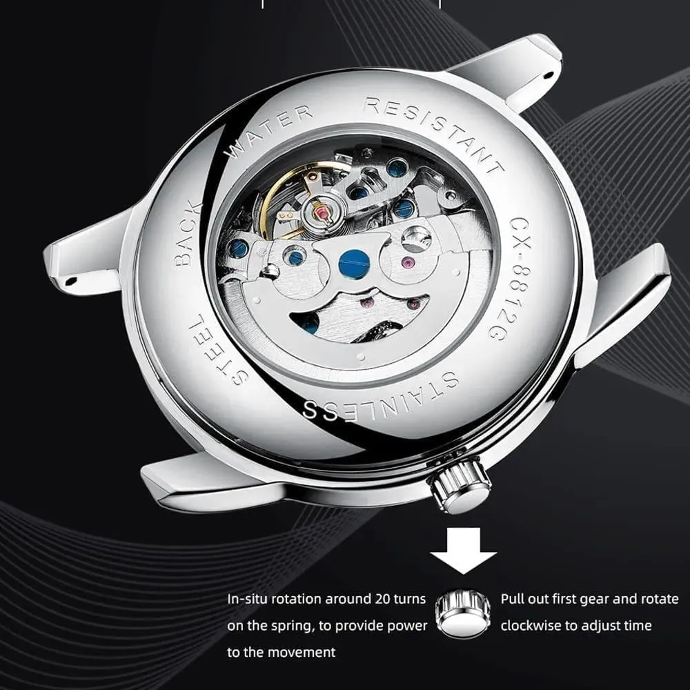 Male Wristwatches Stainless Steel Belt Waterproof queen pigmentation evolve smelting conscientious remind Watches for Men Business Mechanical Automatic Watch 