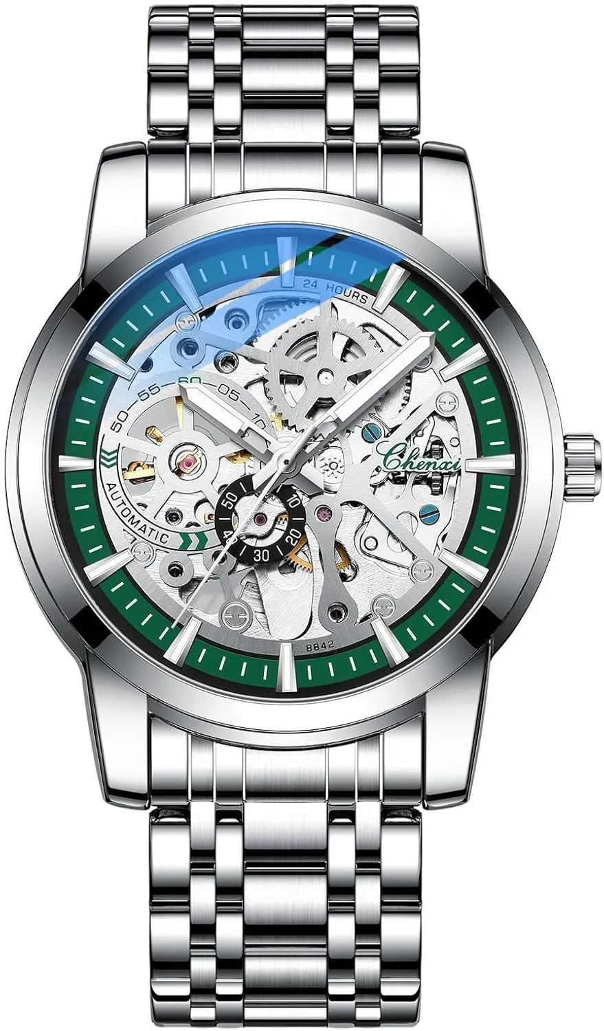 Male Wristwatches Stainless Steel Belt Waterproof queen pigmentation evolve smelting conscientious remind Watches for Men Business Mechanical Automatic Watch 