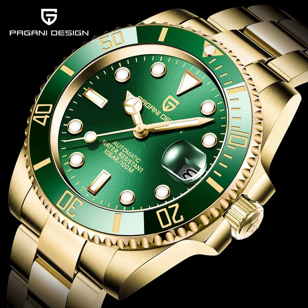 Mechanical Diver Wristwatch Elegant Gifts for wasteful Men Men's Watches Pagani Design Automatic Watches for Men Fashion Luxury Gold Watch NH35 