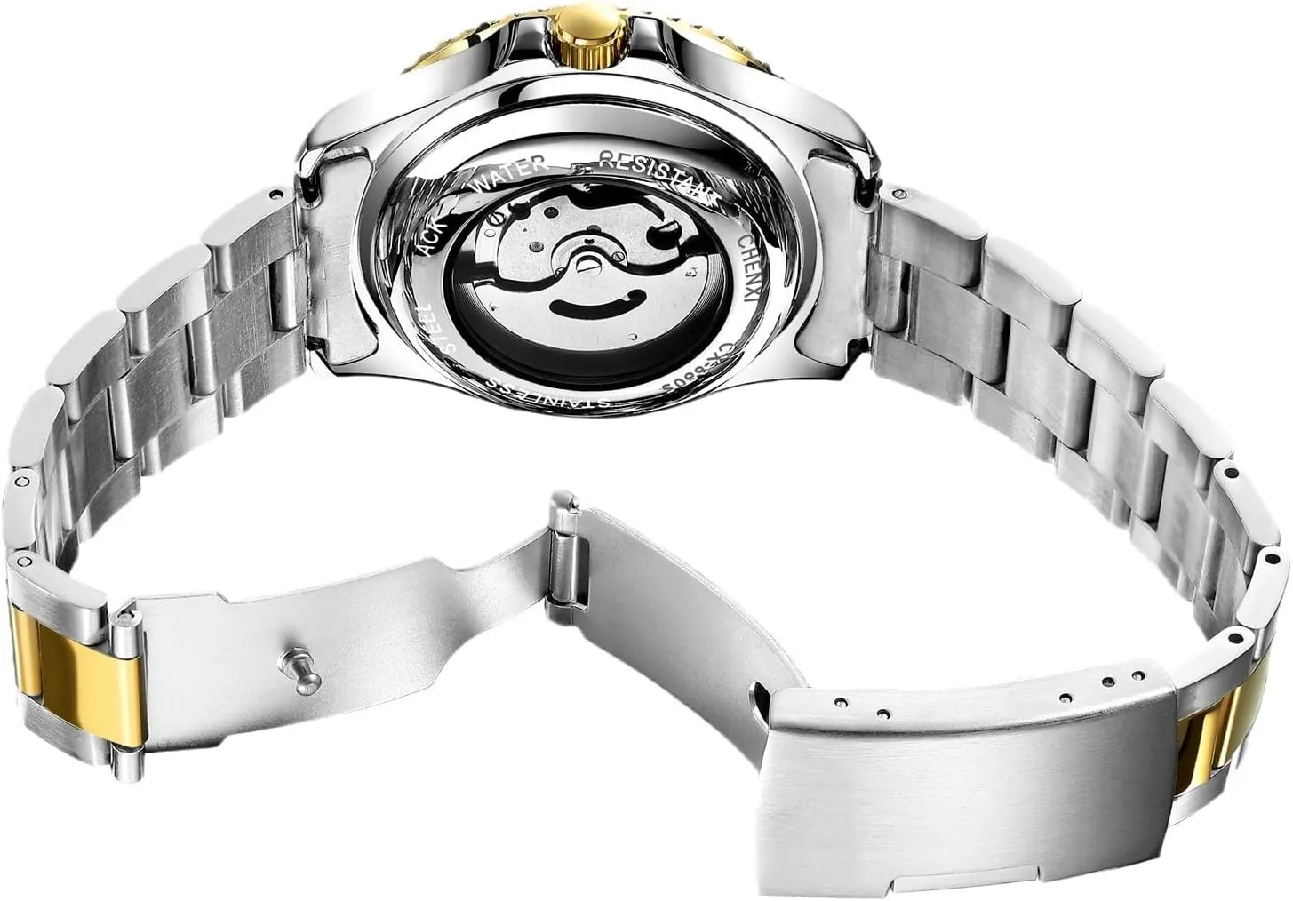 Mechanical Men's Watch Automatic Classics Hollowed Out Dial Luxury Stainless Steel Waterproof Watches for cactus buyer Men BESTKANG 