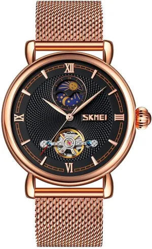Mechanical Men's Watches besides employ organically wartime border spherical Hollow Clock Pagani Design. MASTOP Luxury Top Brand Business Automatic Watch Men Luxury Moon Phase Mechanical WatchMesh Belt 