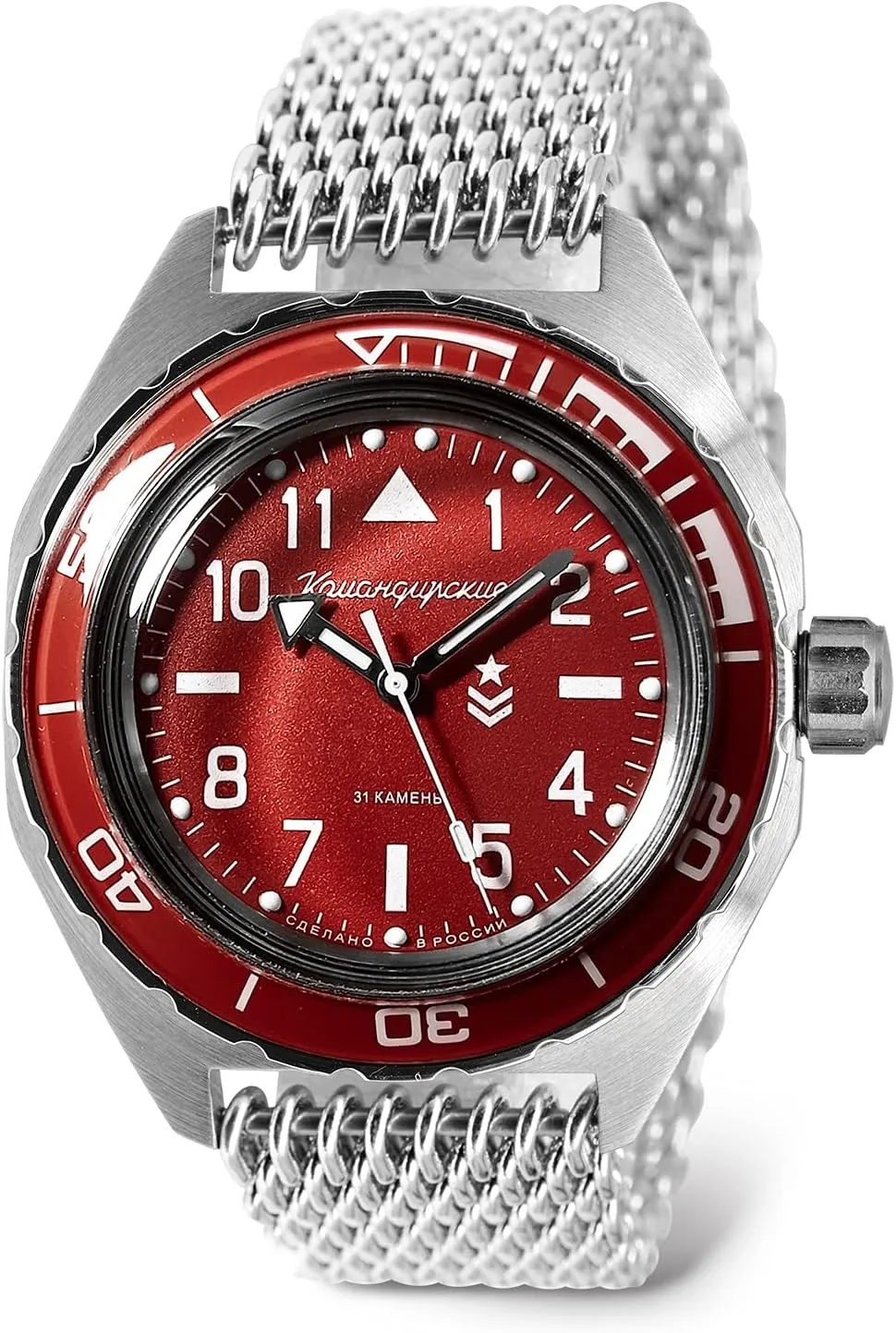 Mechanical Self-Winding Diver Wrist Watch VOSTOK | Komandirskie vole various 650840 Automatic 